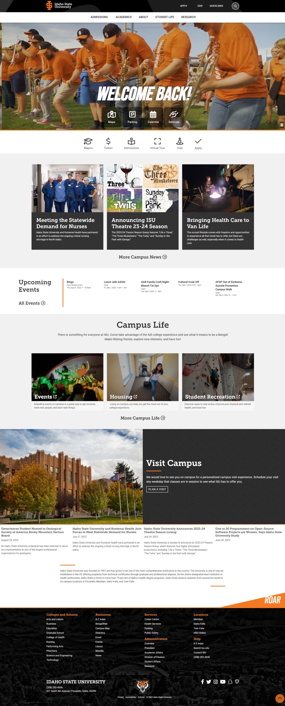 ISU hompage 2023