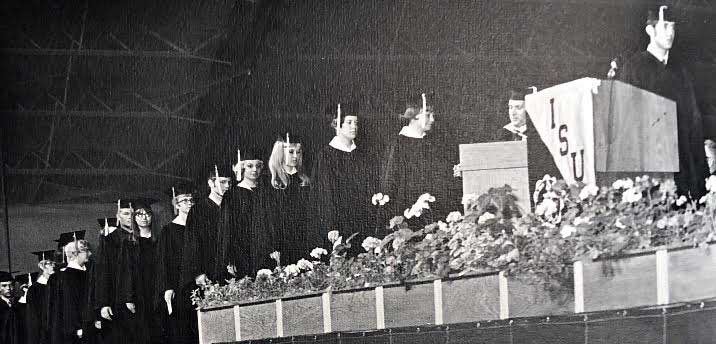 Commencement ceremony in Holt arena