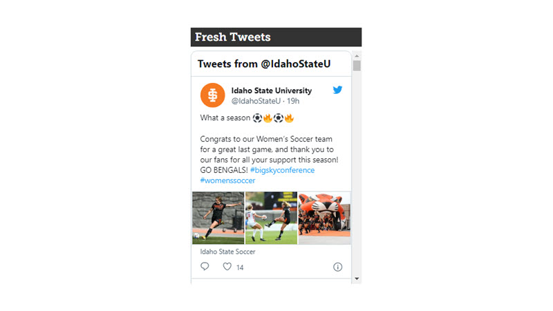 Screenshot of social media feed with Twitter