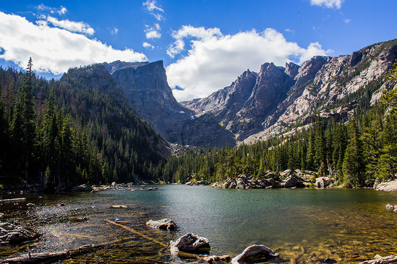 Landscape of mountains an lakes