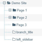 The left_sidebar section being shown in a branch