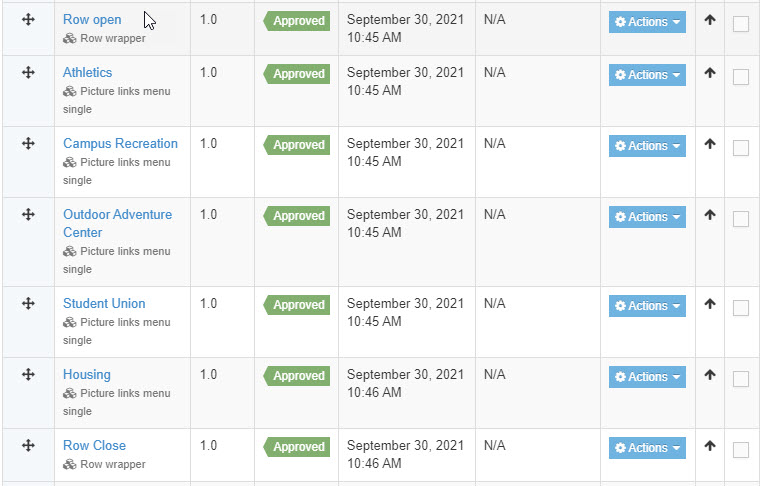 Example of content type use for picture links singles