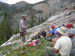 ISU prof Ben Crosby teaching