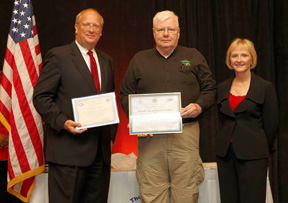 From left, Wennergren, Schou and Oldfield