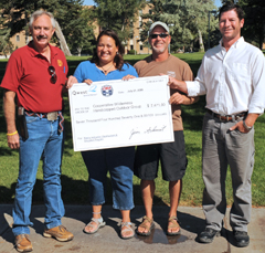 From left, Qwest's Dirk Marsden and CW HOGS' JoLynn Angle, David Kriner and Scott Tyson.