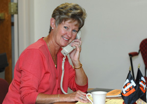 Sharon Price calling in Idaho Falls in 2007.