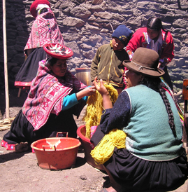 Choquecancha residents.