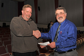 Kevin Owen, left, with Rick Cheatem