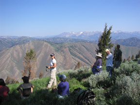 Enjoying the Idaho outdoors as a classroom.