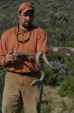 Jenkins with an Idaho rattlesnake.