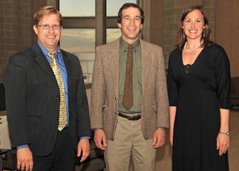 From left, Daniel Ames, Glenn Thackray and Karen Appleby.
