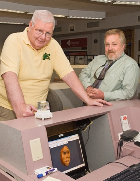 Drs. Corey Schou, left, and Herb Maschner