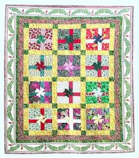 Christmas quilt to be raffled at fair.