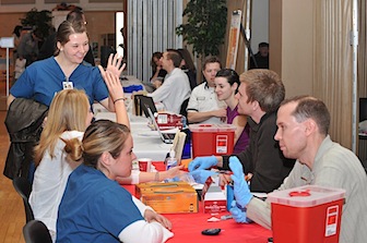 A scene from last year's ISU Health Fair.