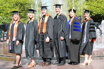 From left, Stephanie Neid, Lily Caywood, Russell Singleton, Sean Dahlin, Melanie Person, Darcy Thie Aslett.