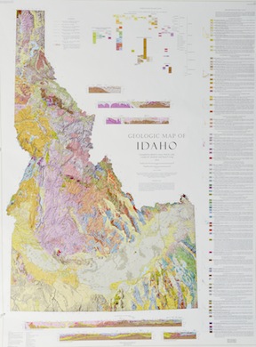 The new Idaho Geologic Map (Photo by Idaho Geological Survey)