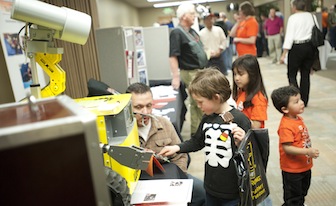 Scientific displays are a big part of this year's festival.