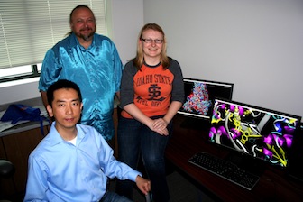 From left-Danny Xu, Todd Talley and Nicole Frank.