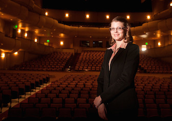 Gabrielle Kane in the Stephens Performing Arts Center