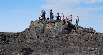 Photo from the field from FINESSE grant study last summer at Craters of the Moon (Courtesy of Scott Hughes)
