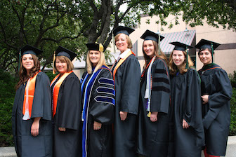 Student Excellence Honorees, from left, Jeanie Chapin, top honoree Lori Price, Lynn Bohecker, Kathryn Norton, Lindsey Hunt, Jacqueline Fitch, Jennifer Montzka.