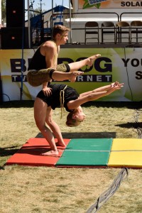 The Stasia Acrobats in action.